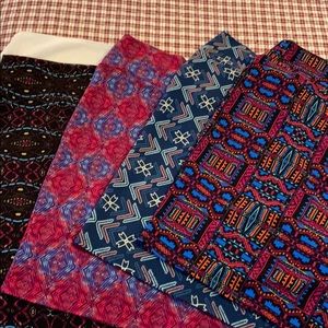 Set of 4 Lularoe Large Cassie Skirts